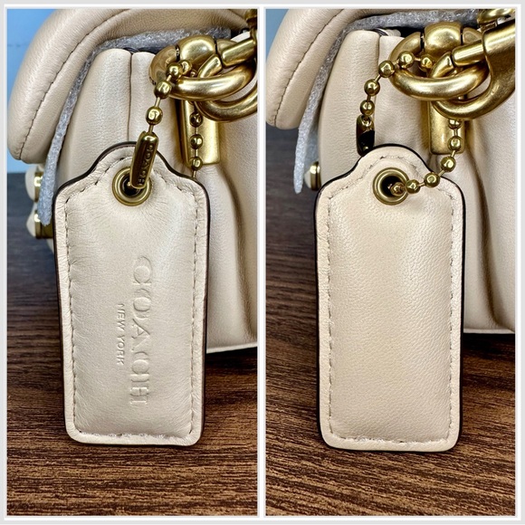 New Coach Pillow Tabby Shoulder Bag 18 in Ivory - Picture 6 of 12